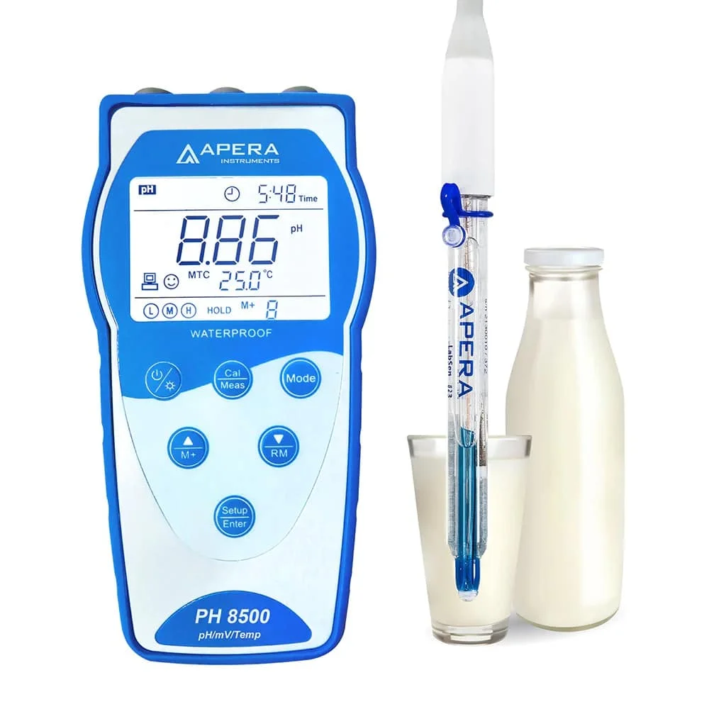 PH8500-DP for Dairy Products with GLP Memory Function and Data Output